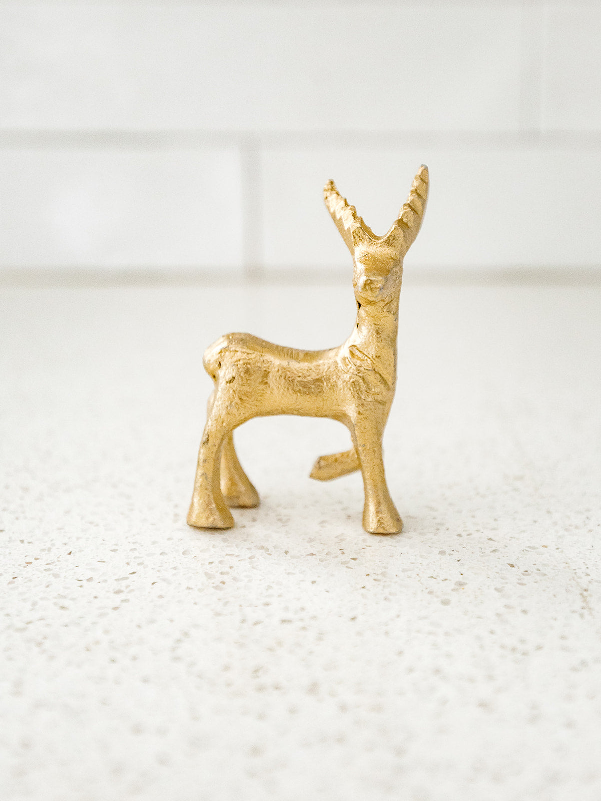 Gold Miniature Reindeer