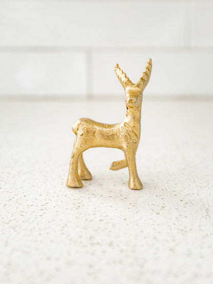 Gold Miniature Reindeer