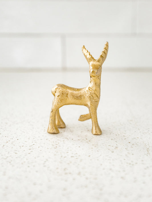 Gold Miniature Reindeer