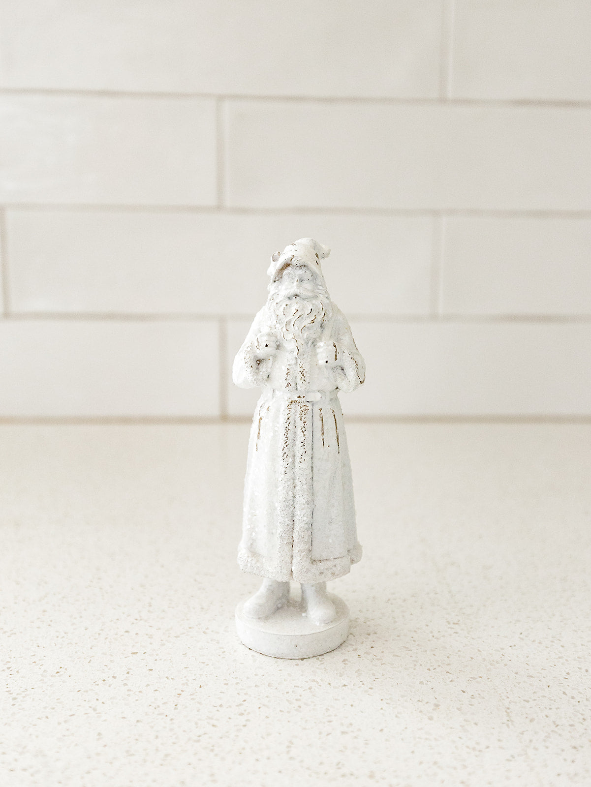 White Glittered Santa - 2 Styles