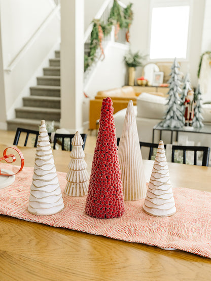 Icy Red Berry Cone Tree - 3 Sizes