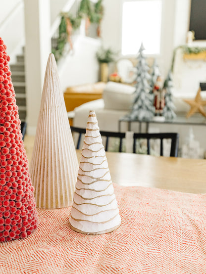 Natural and White Curvy Tree - 3 Sizes