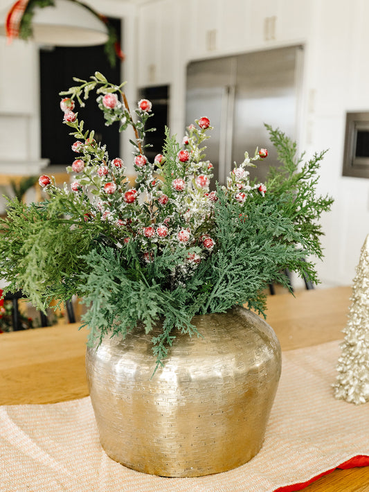 Textured Gold Vase