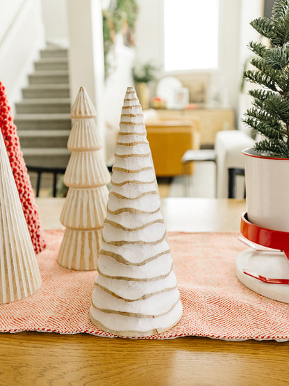 Natural and White Curvy Tree - 3 Sizes