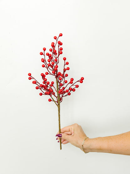 Red Berry Spray - 2 Lengths