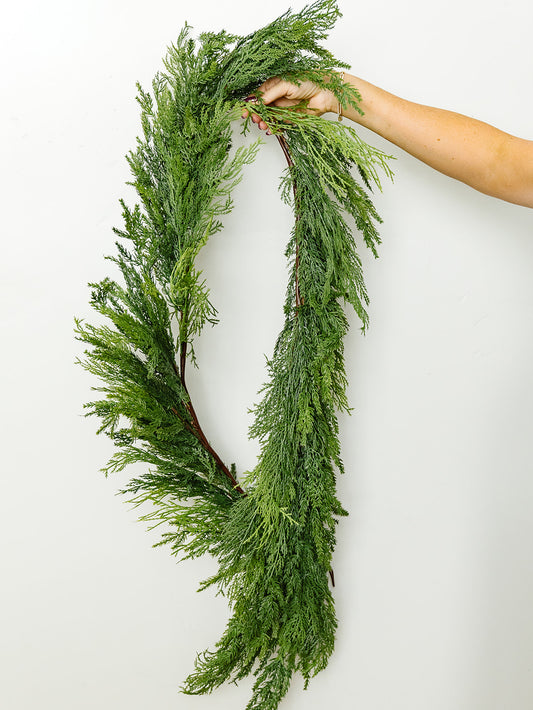 Deluxe Mixed Cedar Garland - 6'