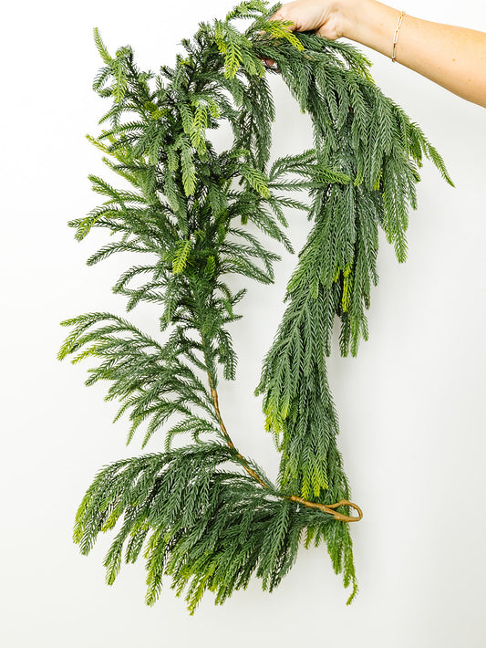 Willow Pine Garland - 73"