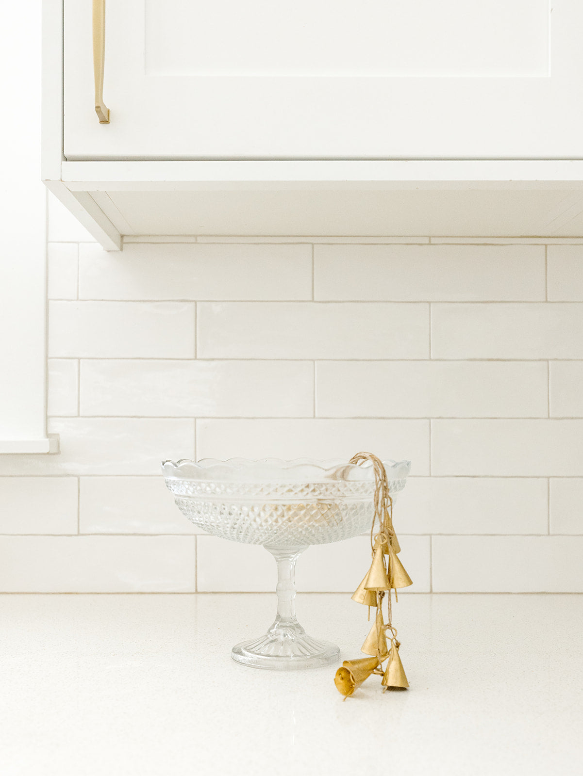 Etched Glass Compote