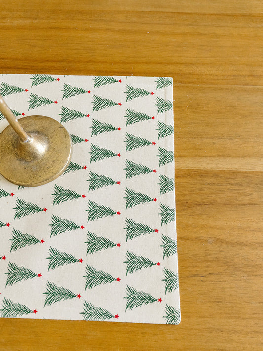 Christmas Tree Patterned Runner - 72"