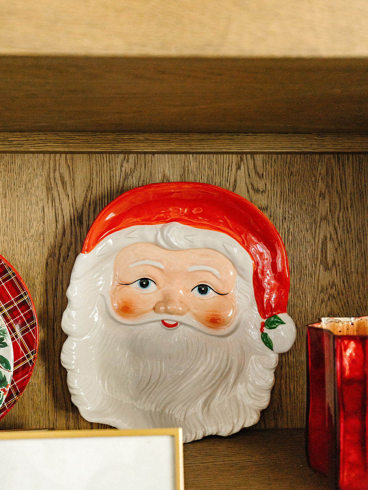 Vintage Santa Platter