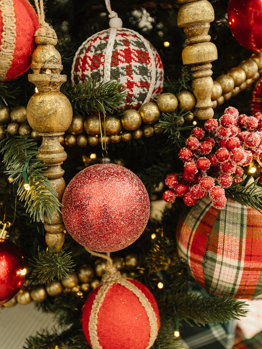 Sugared Red Ornament - 2 Sizes