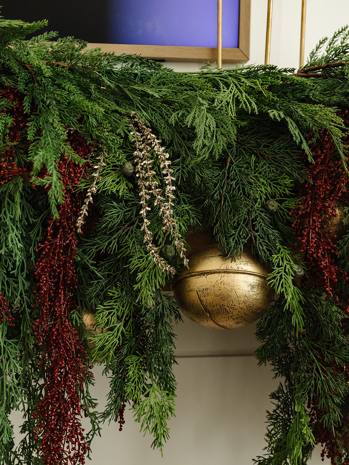 Grand Sleigh Bell Garland - 72"