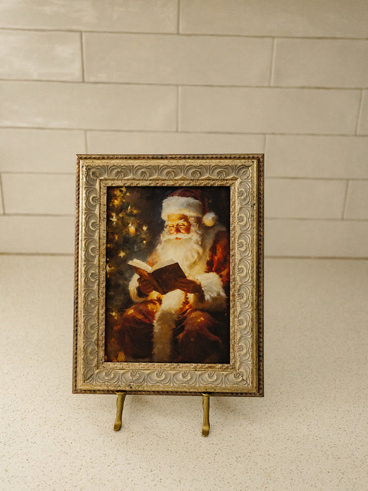 Classic Santa Framed Art - 3 Sizes