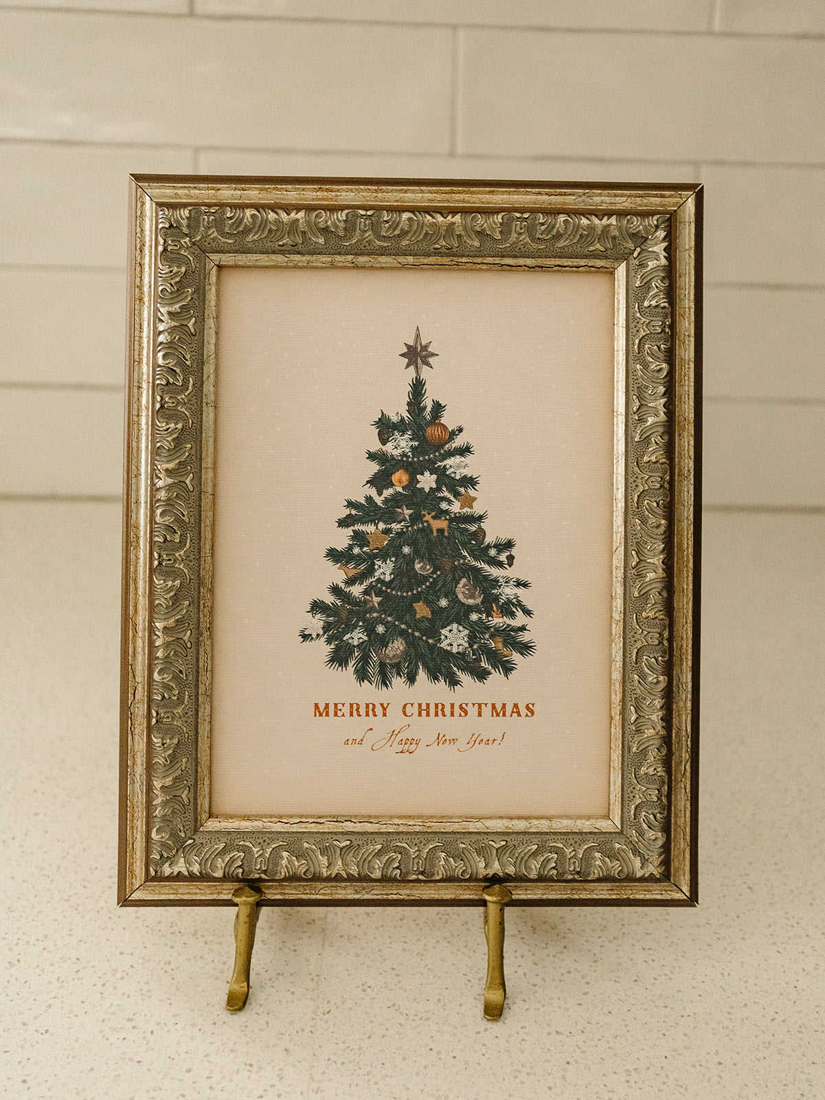 Happy New Year Tree Framed Art - 2 Sizes