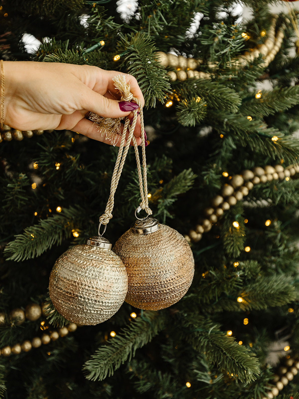 Antique Embossed Ornament - 2 Sizes