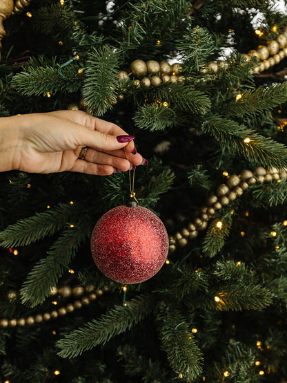 Sugared Red Ornament - 2 Sizes