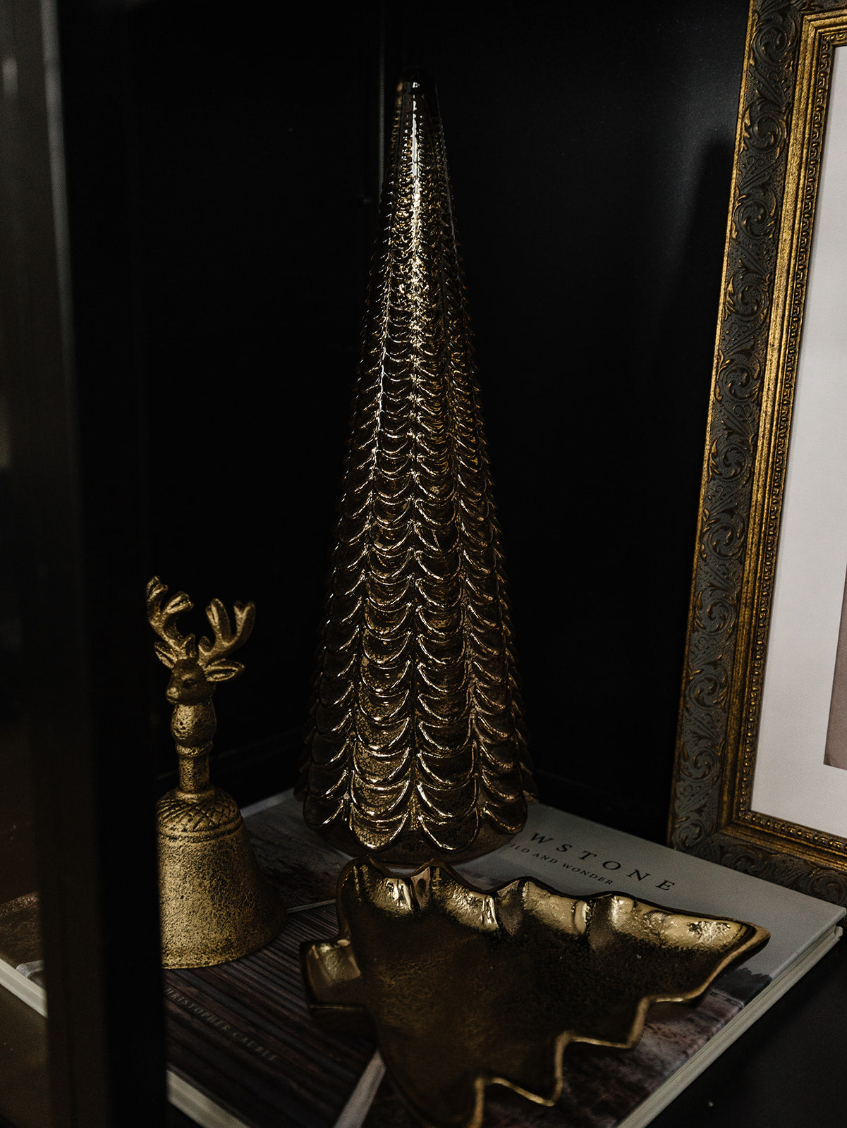 Davos LED Antique Gold Tree - 4 Sizes and Styles