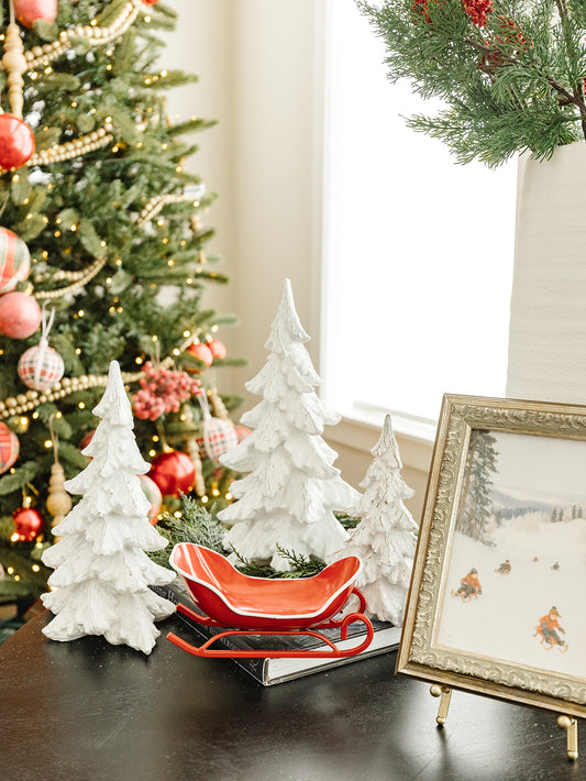 Red Metal Sleigh