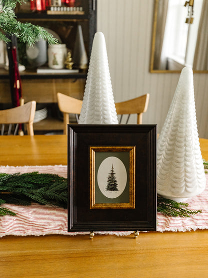 Oval Matte Tree Framed Art - 2 Sizes