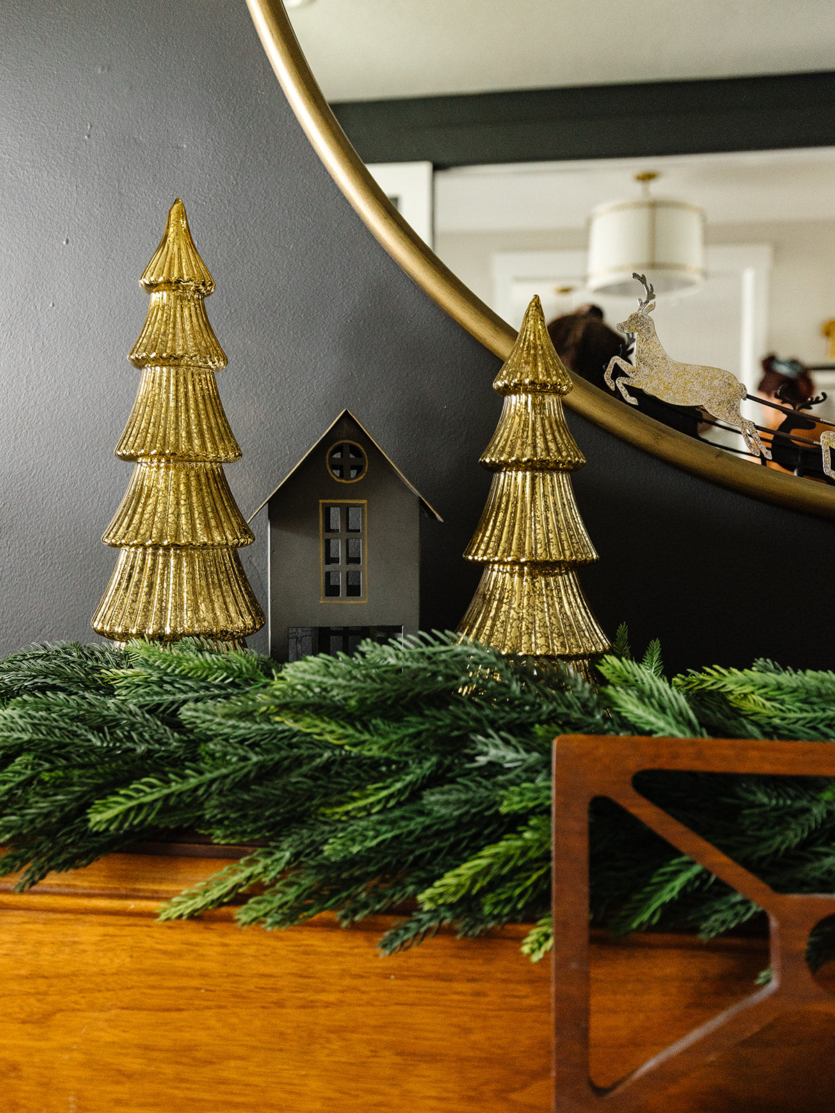 Ribbed Antique Gold LED Tree - 2 sizes - Local pick up only