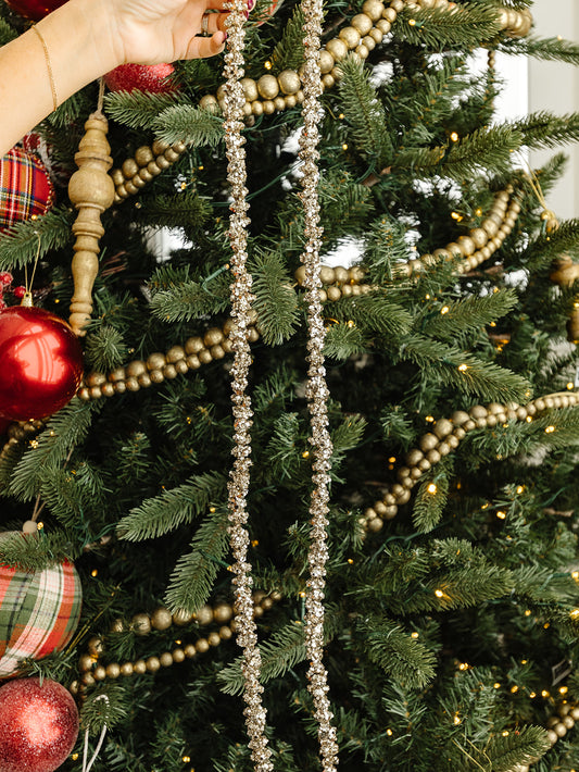 Glitter Champagne Garland - 72"