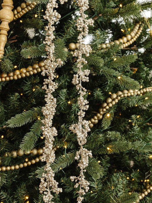 Champagne Glitter Garland - 72"