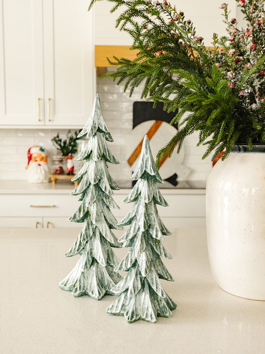 Snowy Green Tree - 3 Sizes