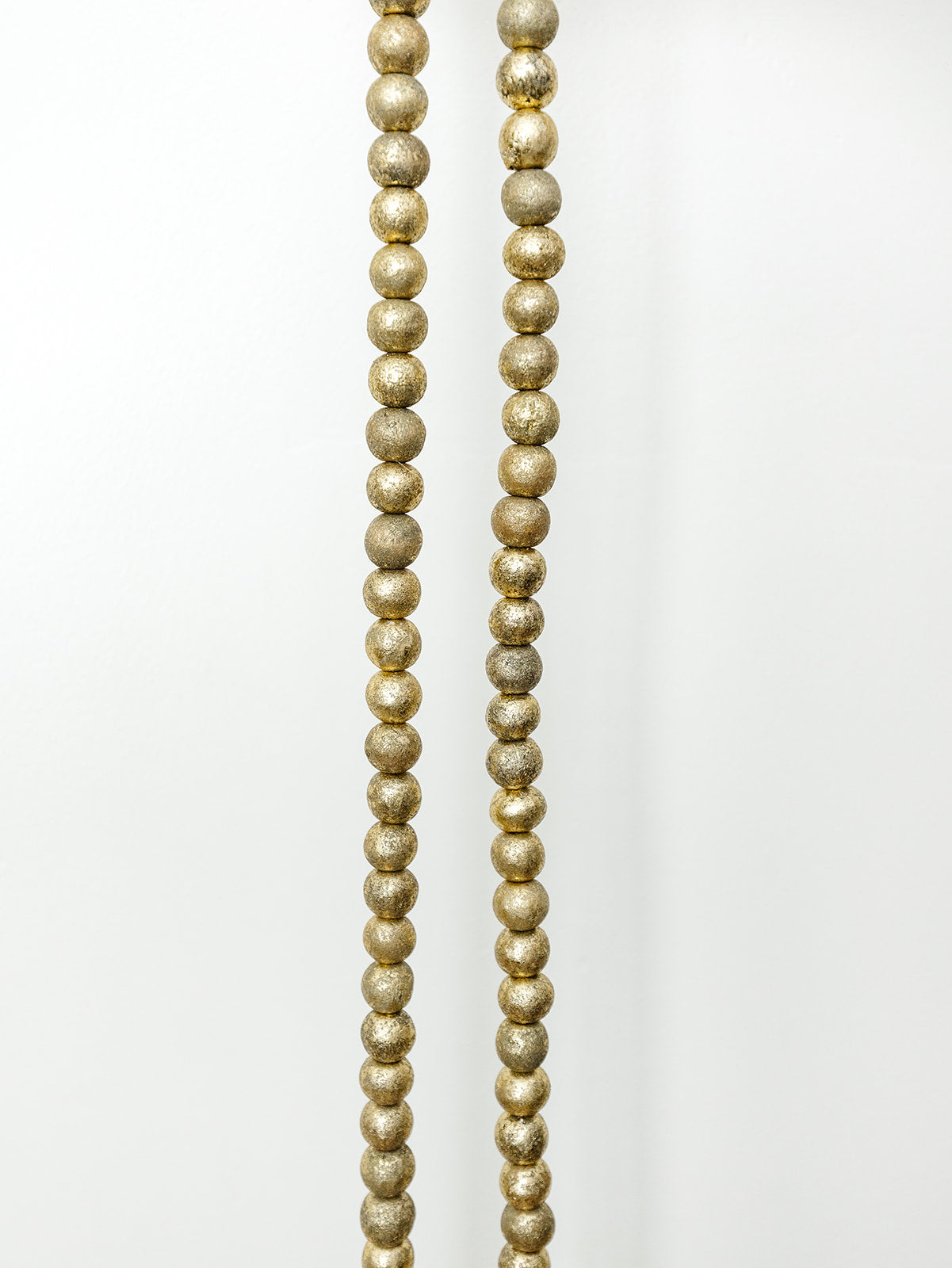 Gold Wood Bead Garland 6' - 2 Sizes