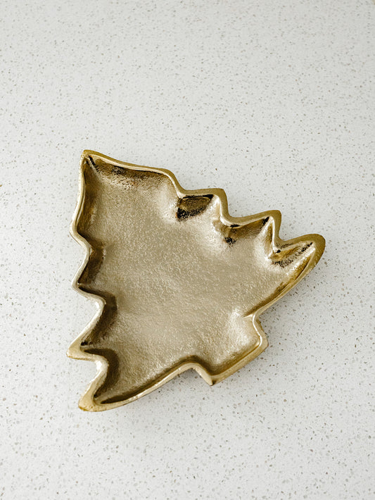 Gold Tree Shaped Dish