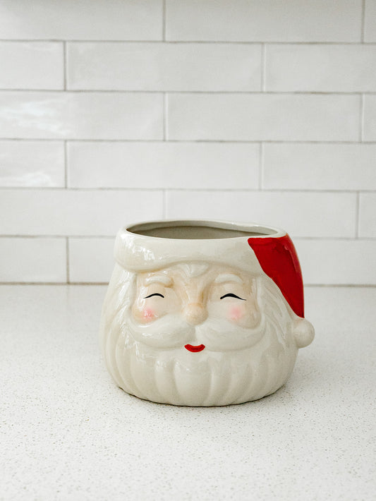 Vintage Santa Pot