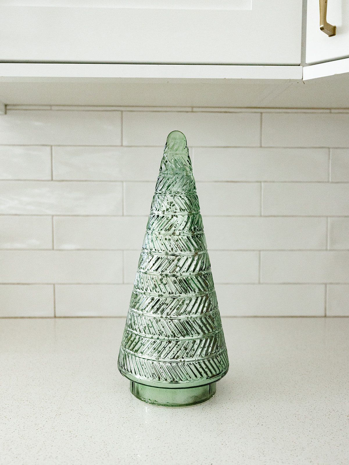 Siberian Antique Green Glass LED Tree - 3 Sizes