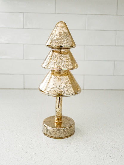 Noel Sparkle Tiered Spruce LED Gold Tree - 2 Sizes - Local pick up only