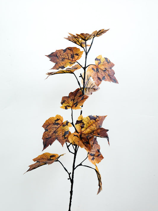 Bat Orange/Black Maple Leaf Spray - 36"