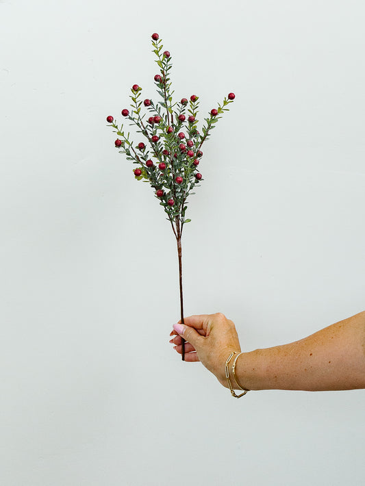 Red Berry Spray - 21"