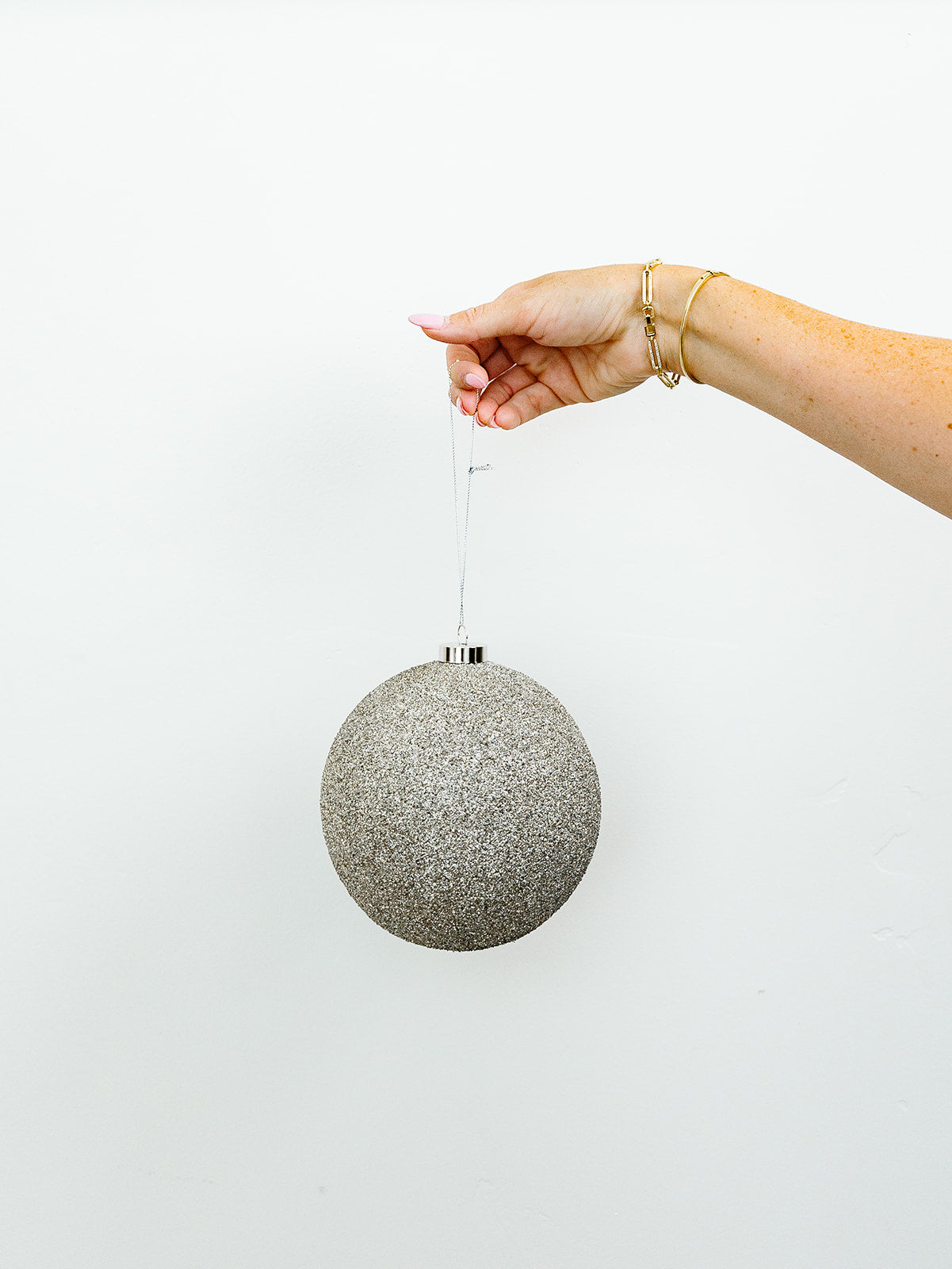 Encrusted Glass Ornament Bronze - 2 Sizes
