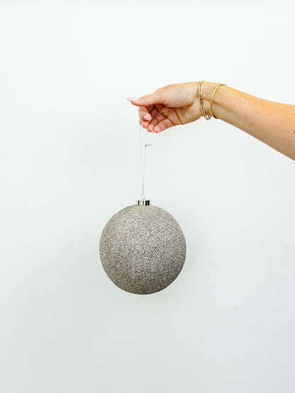 Encrusted Glass Ornament Bronze - 2 Sizes
