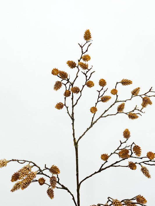 Brown Pine Cone Spray - 35"