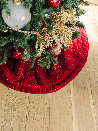 Ruby Christmas Tree Skirt - 54"