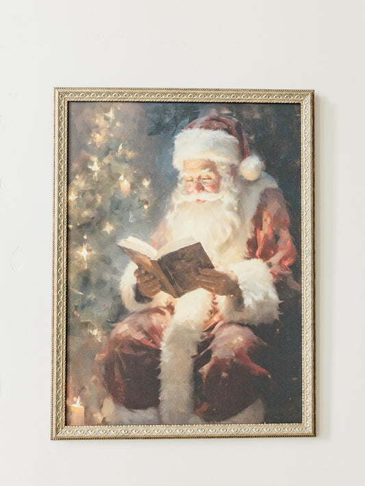 Classic Santa Framed Art - 4 Sizes