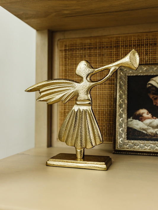 Gold Angel with a Trumpet - 2 sizes available