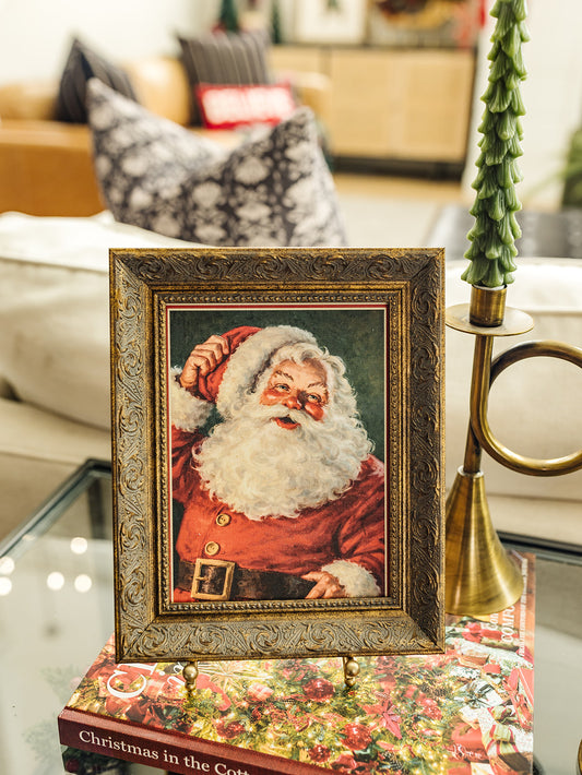 Jolly Ol' St. Nick Framed Art - 2 Sizes