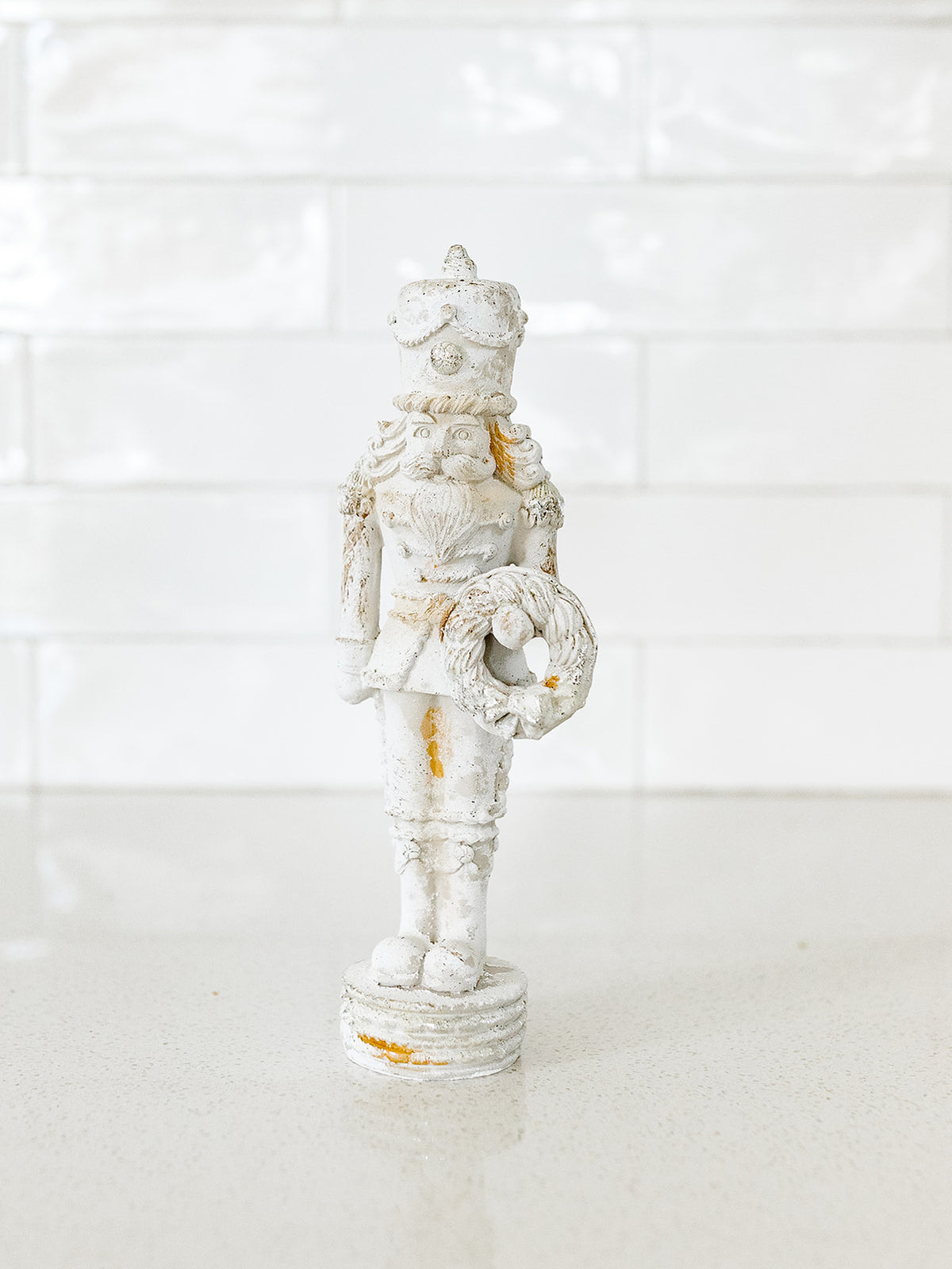 White Antique Nutcracker - 10" - 2 Styles