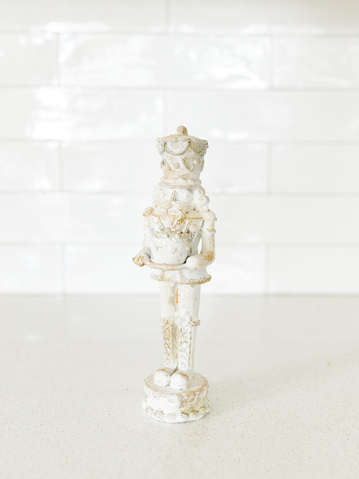 White Antique Nutcracker - 10" - 2 Styles