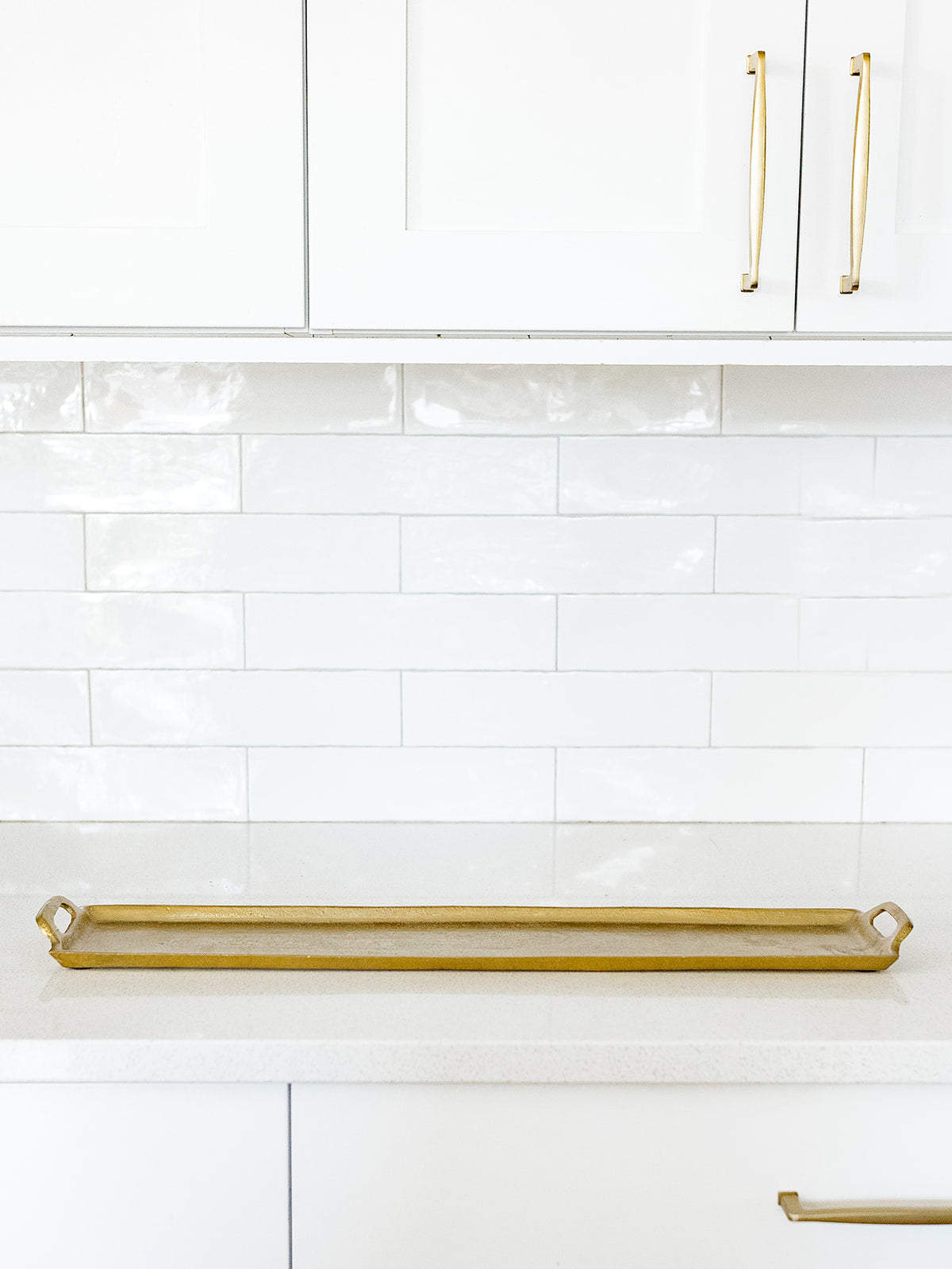 Narrow Gold Tray - 26"x5.5"