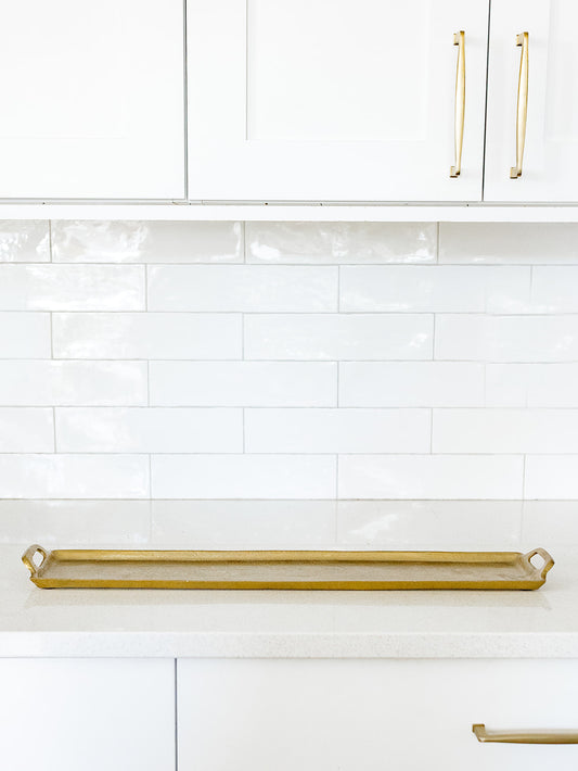 Narrow Gold Tray - 26"x5.5"