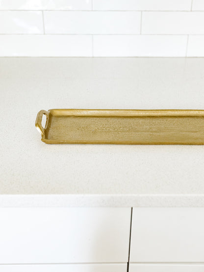 Narrow Gold Tray - 26"x5.5"