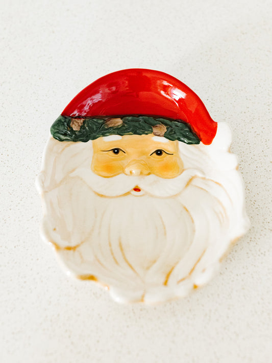 Vintage Santa Plate - 9"