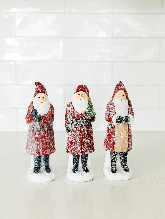 Sugared Santa Assorted Styles 8"
