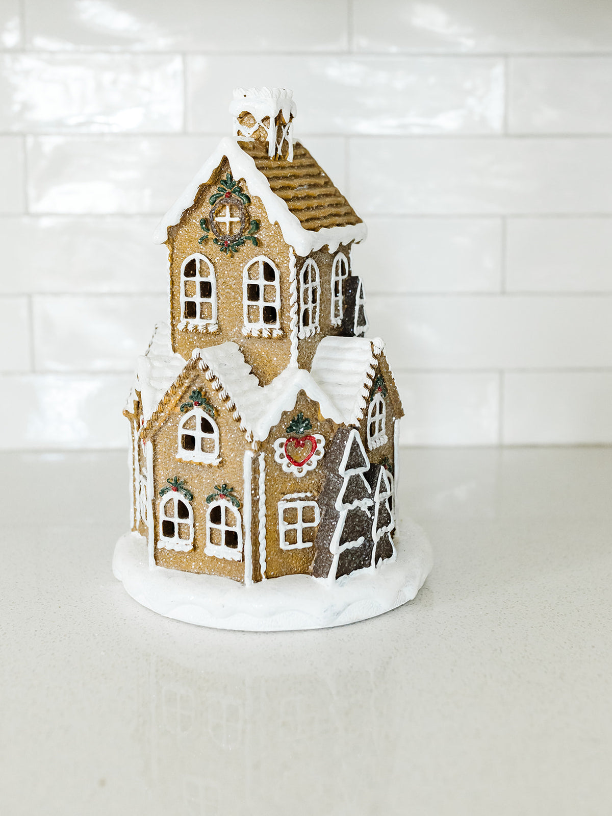 Gingerbread House with LED Timer - 3 Styles