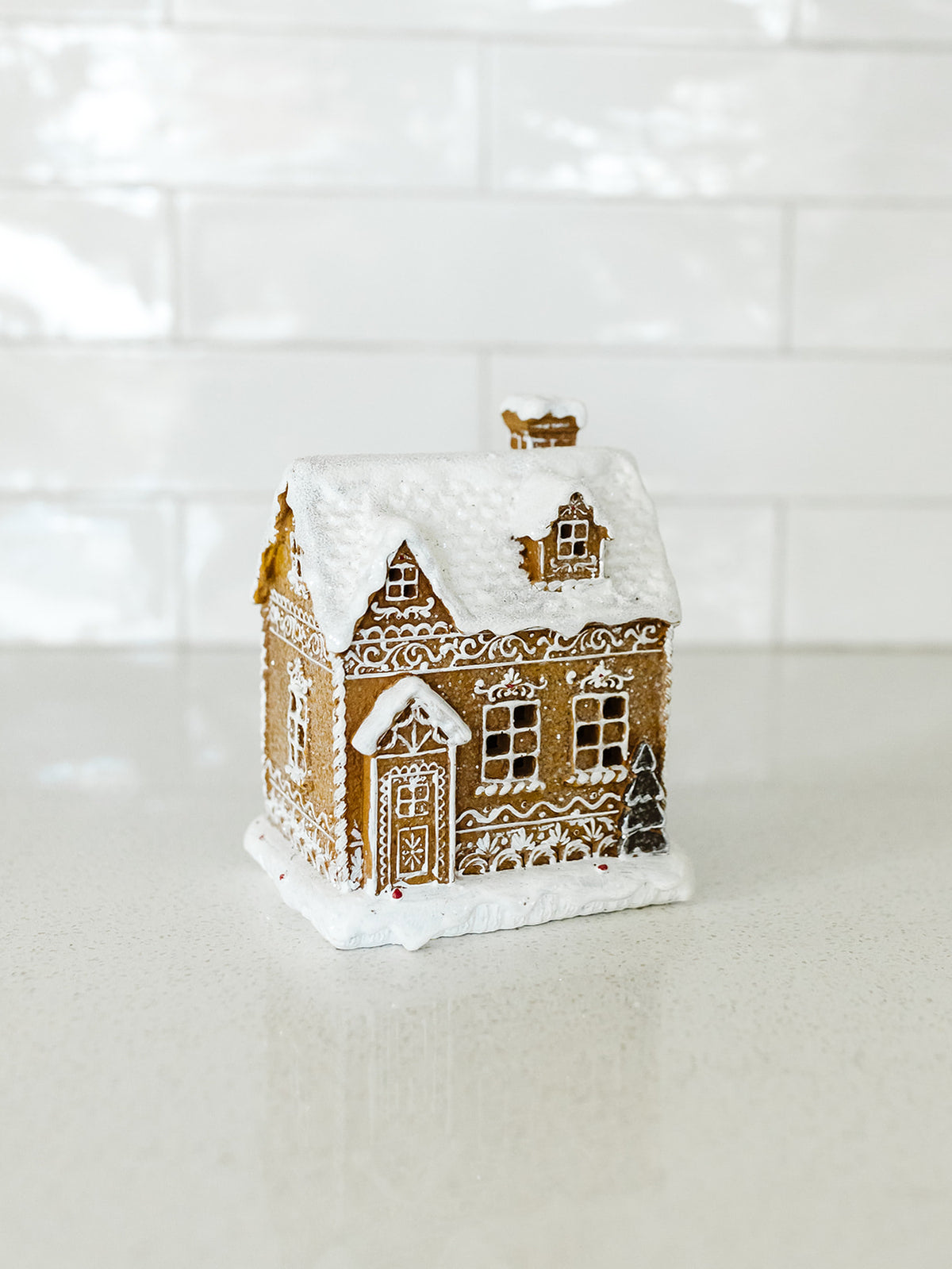 Gingerbread House with LED Timer - 3 Styles